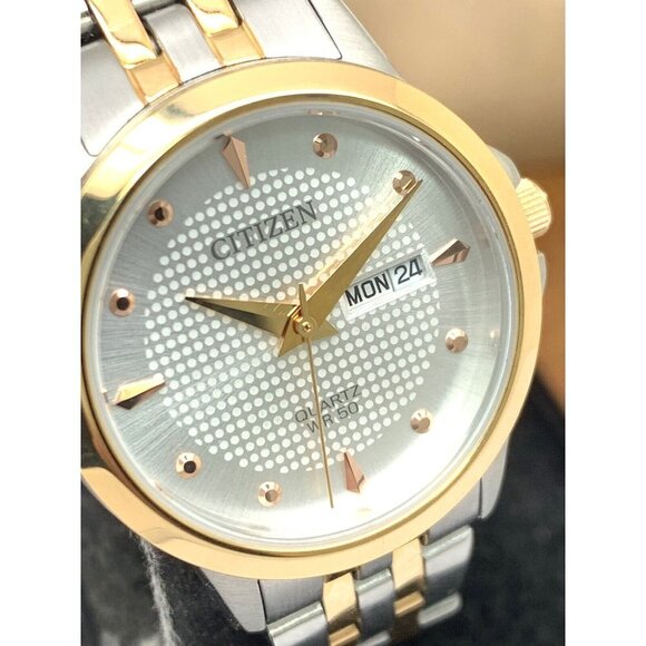 Citizen Women's Watch EQ0605-53A Quartz Silver Rose Gold Stainless Steel 28mm - Picture 12 of 13